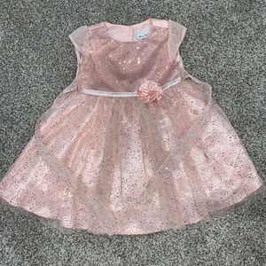 Jona Michelle Rose Gold/Pink Sequin Dress